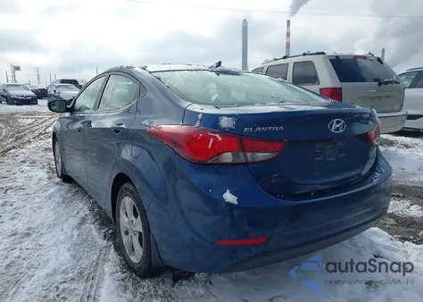 2016 Hyundai Elantra Value Edition z USA, uszkodzony, nr VIN KMHDH4AE8GU567518